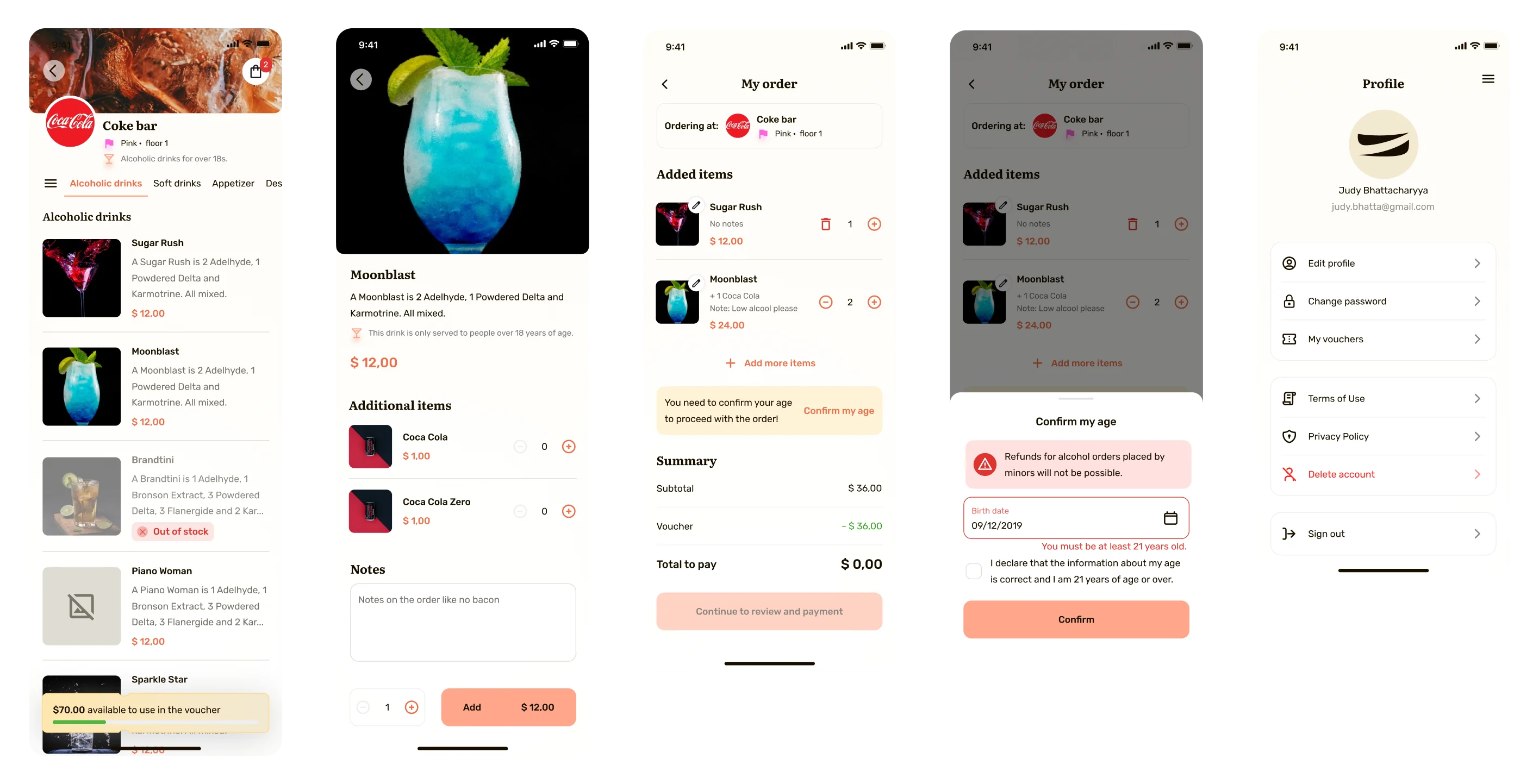 Discovery and checkout flows
